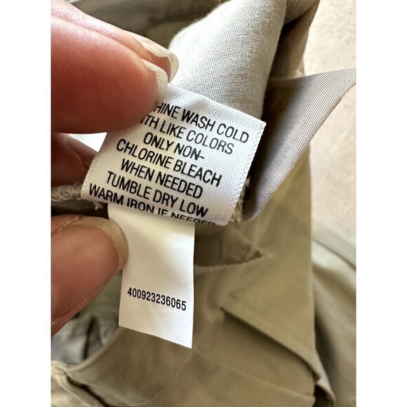 Simply Vera Vera Wang Khaki Skinny Trousers Woman's Size 8 Minimal Office Work - Picture 8 of 16